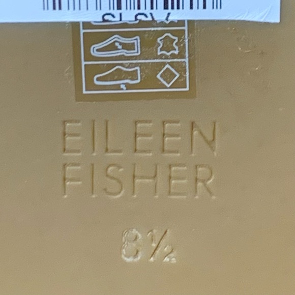 Eileen Fisher Cici Silver Mirror Leather Sandals Size- 8.5 - Picture 10 of 11